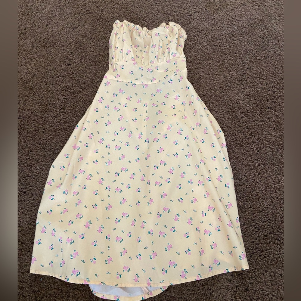 Yellow flower dress